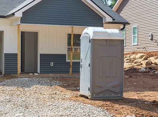 customers can work with standard porta potties to determine the best placement location for the restrooms at their event